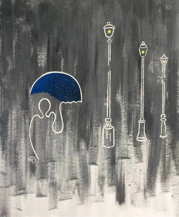 Un petit coin de parapluie contre un coin de paradis